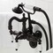 Kingston Brass CA1011T5 3-3/8" Tub Wall Mount Clawfoot Tub Faucet with Hand Shower, Oil Rubbed Bronze CA1011T5 - alternate 6